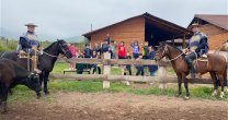 Pablo Aninat realizó Taller de Rodeo para niños del Colegio Rural de Lo Rojas